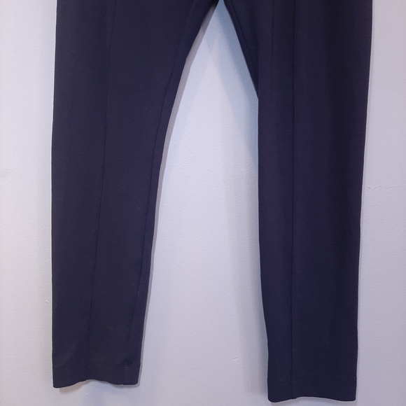 3/$20 H&M High Waist Ponte Skinny Pants Stretchy Leggings Dark Blue Pull On - Picture 4 of 13